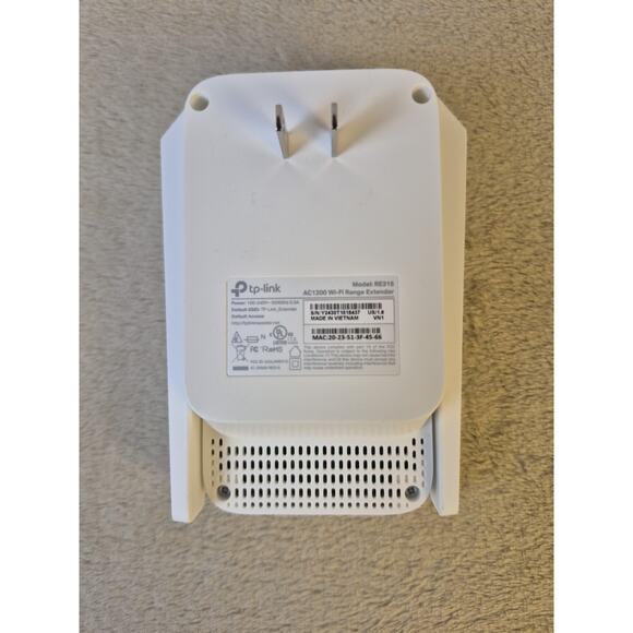 TP-Link AC1200 Wi-Fi Range Extender Model RE315 (White) - Picture 3 of 9